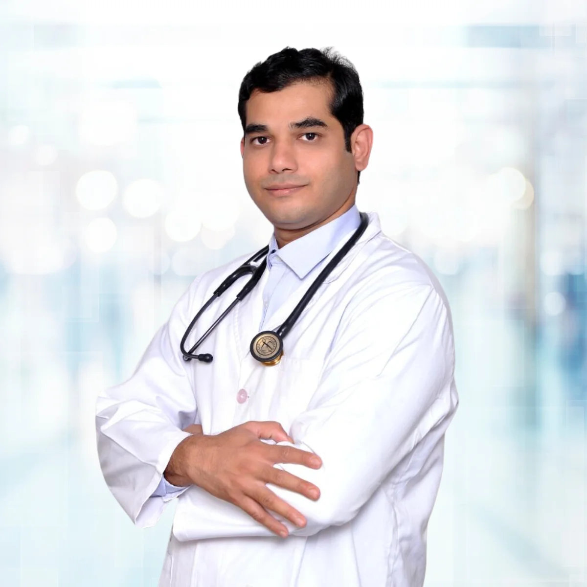 Professional portrait of Dr Aman Chandra Deshpande, urologist in Hyderabad